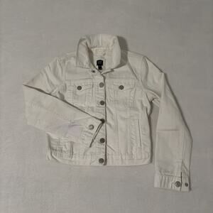 Gap Girl’s White Jean Jacket Size XL